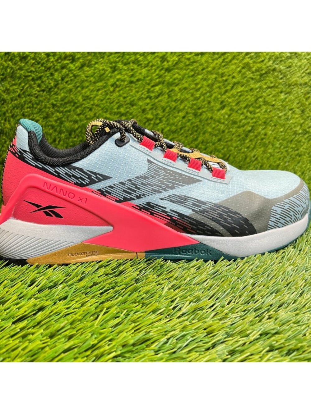 Reebok Nano X1 Adventure Womens Size 8.5D Blue Black Composite Toe Work Shoes